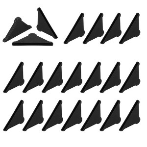 Unique Bargains Reusable Plastic Wear-Resistant Triangle Glass Corner Protectors 60 Pcs - 1 of 4