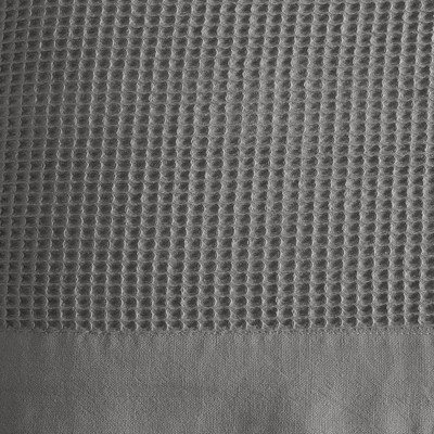 Light Gray Queen Cotton Waffle Weave Blanket