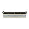 Cheung's Reid Wooden 4 Slot Storage Caddy - Rustic White - 3 of 4