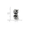 Black Bow Jewelry Sterling Silver Scroll Connector Bead Charm - 3 of 4