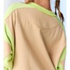 Women's Asymmetrical Hem Contrast Pullover - PAPERMOON - 4 of 4
