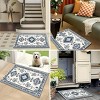 TopComfy Rugs Room Rugs Retro Ethnic Style Kitchen Carpet 3 Piece Set Niche Art Texture Infuses Retro for Living Room, White, 15.75"*9.84"*2.76" - 2 of 4