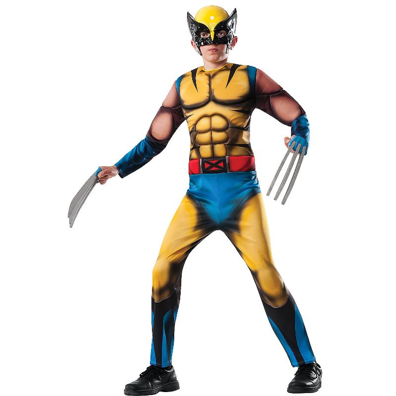 Rubie's Boys' Marvel Deluxe Muscle Chest Wolverine Costume, 1 of 2