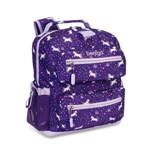 Bentgo Kids Backpack & Lunch Bag | Backpacks for School Silver Glitter