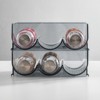 mDesign Plastic Free-Standing Stacking 3 Bottle Storage Rack - 3 of 4