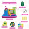 Tangkula 6-In-1 Dry Damp Combo Water Slide Inflatable Bouncy House with Climbing Wall Blowup Jumping Castle - 4 of 4