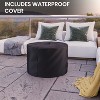 Flash Furniture Titus Commercial Grade 27 inch Smokeless Outdoor Firepit, Natural Wood Burning Portable Fire Pit With Waterproof Cover - 3 of 4