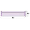 Big Dot of Happiness Purple Stripes - Petite Simple Party Paper Table Runner - 12 x 60 inches - 3 of 4