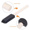 Unique Bargains Wall Treatment Tool Foam Paint Brush with Wood Handle 48 Pcs - 4 of 4