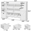 55" Large Kids Toy Organizer with 8 Toy Storage Cubbies, Storage Boxes and Storage Racks, Kids Bookshelf - 2 of 4