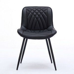Ridstar 2 Piece Modern Dining Chairs, Armless Chair For Dining Room-Black - 1 of 4