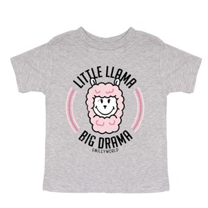 The Juniper Shop SmileyWorld Little Llama Big Drama Toddler Short Sleeve Tee - 1 of 4
