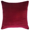 20"x20" Oversize Chevron Square Throw Pillow Red - Edie@Home: Indoor Velvet, Woven, Removable Cover, Hidden Zipper - 4 of 4