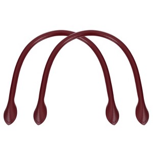 Unique Bargains Leather Handbag Replacement Purse Straps with Ear-Shaped End 2 Pcs - 1 of 4
