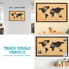 Sunnydaze Printed Cork Board World Map with MDF Frame and Pushpins - 35.5" W x 23.75" H - 4 of 4