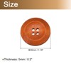 Unique Bargains Wooden DIY Craft Clothing Sewing Buttons 50 Pcs - 2 of 4