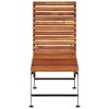 vidaXL Sun Lounger with Steel Legs Solid Wood Acacia - 3 of 4
