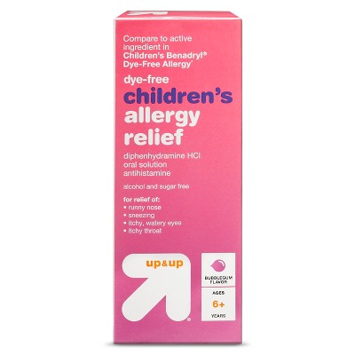 Children's Diphenhydramine Allergy Relief Liquid - Bubblegum - 4 fl oz - up & up™