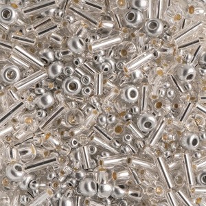 John Bead Czech Glass Seed Beads 6/0 (100g) Silver Mine Assortment Beads for DIY Art Crafts Jewelry Bracelets Necklaces Earrings Making - 1 of 4
