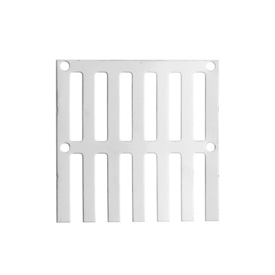 Unique Bargains Stainless Steel Square Corrosion-resistant Bathroom Drain Strainer