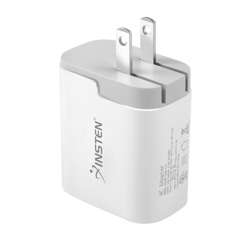 Insten Insten 30W USB C Wall Charger, Dual Port QC Fast Charger & PD Type C Charging for iPhone 15/ 14/ 13/ Pro/ iPad, Samsung, 5 of 10