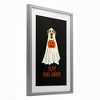 Stupell Industries Happy Howl-oween Ghost Dog Framed Print Under Glass, Gray, 14" x 20" - 2 of 4