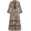 Women's Plus Size Camille Print Maxi Dress - caramel | CITY CHIC - 4 of 4
