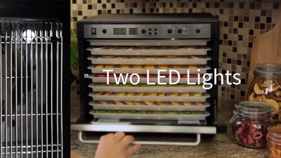 Tribest Sedona Combo Food Dehydrator with BPA-Free Plastic Trays – Black