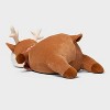 Holiday Brown Deer Weighted Plush Kids' Throw Pillow - Pillowfort™ - 3 of 4