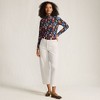 Lands' End Women's Corduroy High Rise Barrel Leg Ankle Pants - 4 of 4