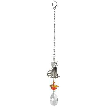 Woodstock Wind Chimes Woodstock Rainbow Makers Collection, Crystal Fantasy, 4.5'' Tabby Cat Crystal Suncatcher CFTC