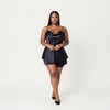 Anna-Kaci Lounge Women's 2-Piece Satin Cami and Shorts Set with Draped Neckline Silky Fabric and Lightweight Relaxed Fit - 3 of 4