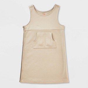 Girls' Adaptive Abdominal Access Uniform Dress - Cat & Jack™ - 1 of 4