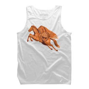 Men's Design By Humans Headless Horseman Pumpkin Head Drawing By patrimonio Tank Top - 1 of 3