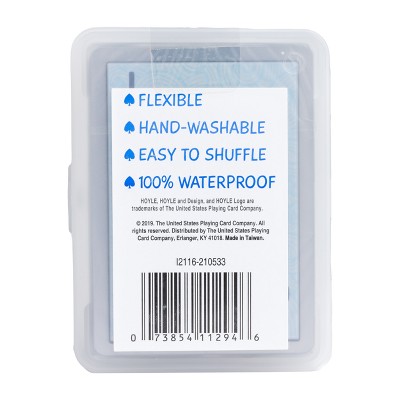 Hoyle Clear Waterproof Plastic Playing Cards for Kids and Adults