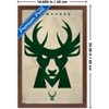 Trends International NBA Milwaukee Bucks - Logo 25 Framed Wall Poster Prints - 3 of 4