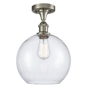 Athens - 1 Light Semi-Flush Mount In Industrial Style-15 Inches Tall and 10 Inches Wide - 1 of 1