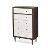 CAVINAS 5 Drawes Dresser Toolless Assembly Chests of Drawers Closet Organizers and Storage Tall Dresser for Bedroom, Living Room - 3 of 4