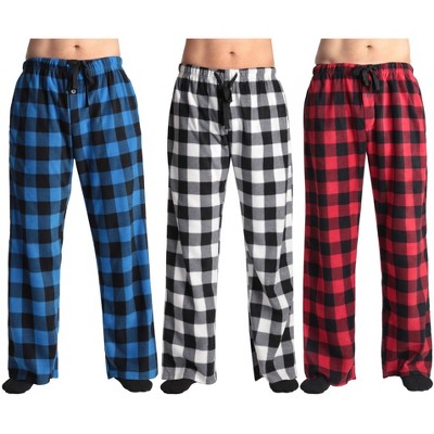 #followme Men's Microfleece Pajamas - Plaid Pajama Pants For Men ...