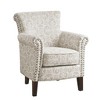 CAVINAS Rayon Accent Chair with Mid-Height Back and Solid Wood Legs,Modern Upholstered Living Room Chairs,Reading Chairs for Living Room - 2 of 4