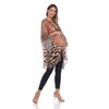 Maternity Plus Size Short Caftan with Tie-up Neckline - White Mark - 4 of 4