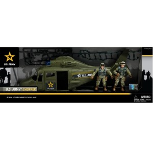 Excite USA: U.S. Army Chopper Kids Playset with 2 Soldiers, Officially Licensed Product 4+ - 1 of 4