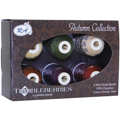 Thimbleberries Cotton Thread Collection 500yd 6/Pkg-Autumn