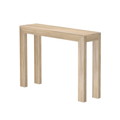 Blonde Solid Pine Wood Modern Console Table, 46.25 Inch