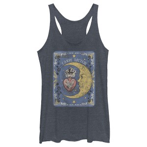 Women's Lost Gods Carpe Noctem Tarot Card Racerback Tank Top - 1 of 4