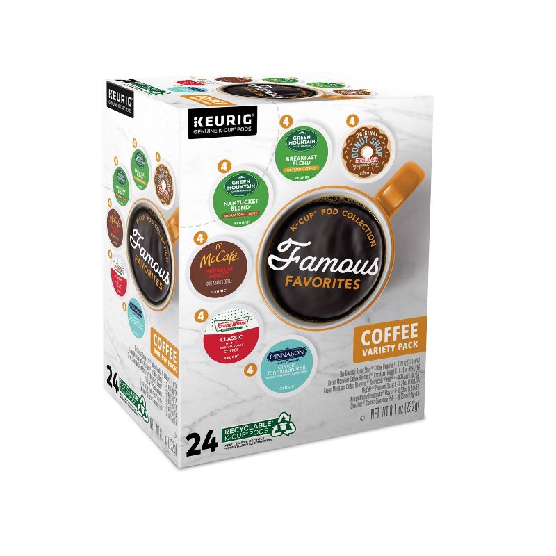 Keurig Famous Favorites Keurig K-Cup Pod Collection Medium Roast Coffee - 24ct, 3 of 6
