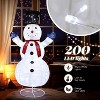 VINGLI 6FT Lighted Snowman Christmas Decorations Outside w/ 200 LED Lights, Pop-up Snowman Ornaments Outdoor,Party Holiday Indoor Decor - 3 of 4
