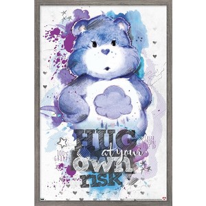 Trends International Care Bears - 100 Percent Grumpy Bear Framed Wall Poster Prints - 1 of 4