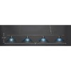 Toltec Lighting Oxford 4 - Light Island Pendant Light in  Brushed Nickel with 16" Teal Crystal Shade - 2 of 2