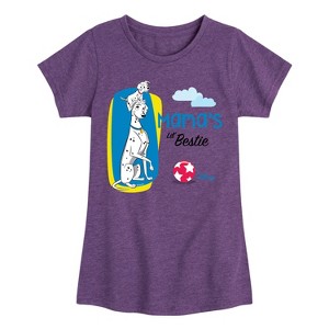Girls' - 101 Dalmatians - Mommy's Lil Bestie Fitted Short Sleeve Graphic T-Shirt - 1 of 4